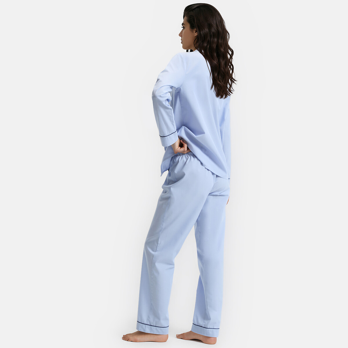 Signature Clélie Chambray-Effect Pyjamas light blue, ANNE WEYBURN