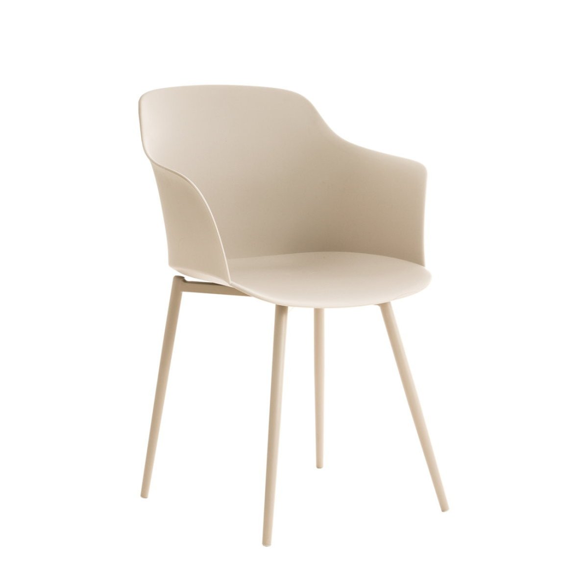Chaise Polipropylène - BASEL beige, KENAY