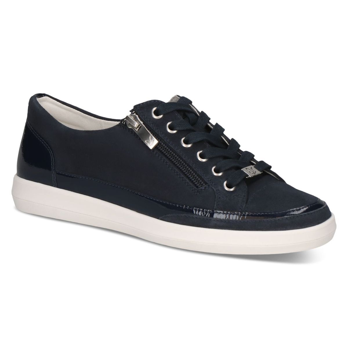 Basket en cuir bleu blue océan combiné, CAPRICE