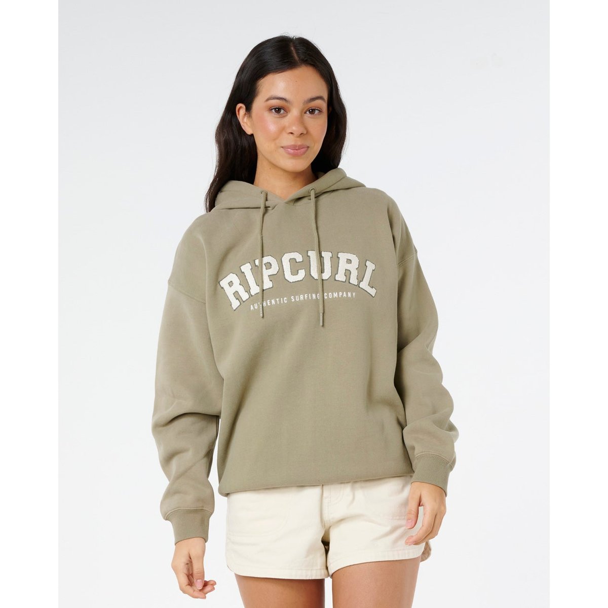 Sweat à capuche VARSITY olive, RIP CURL