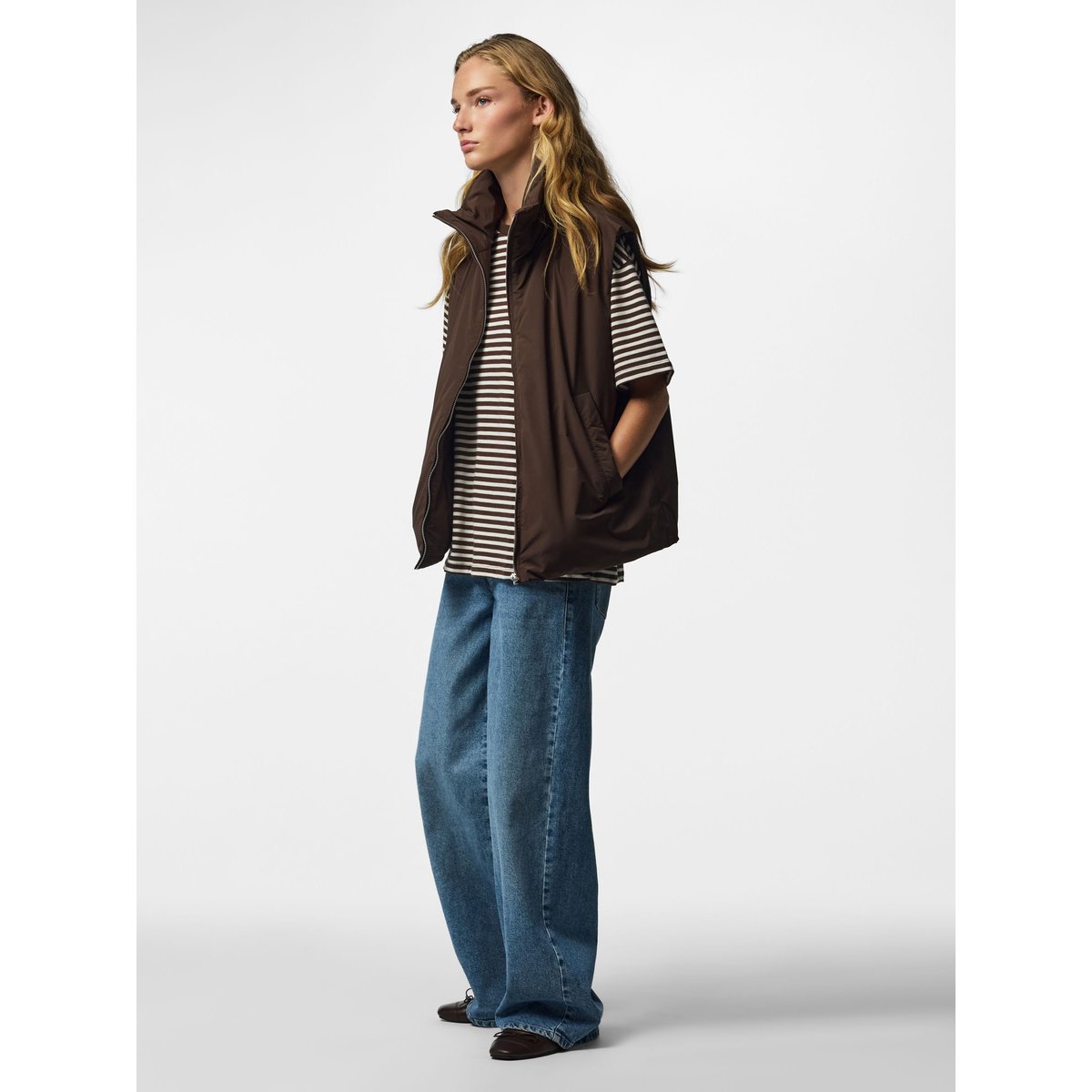 Gilet Sans Manches marron - hot fudge1, PIECES