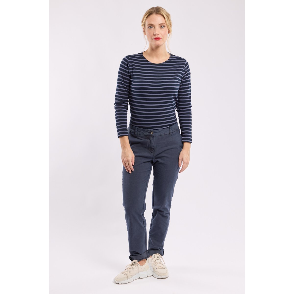 Pantalon chino LORINA navy, BERMUDES