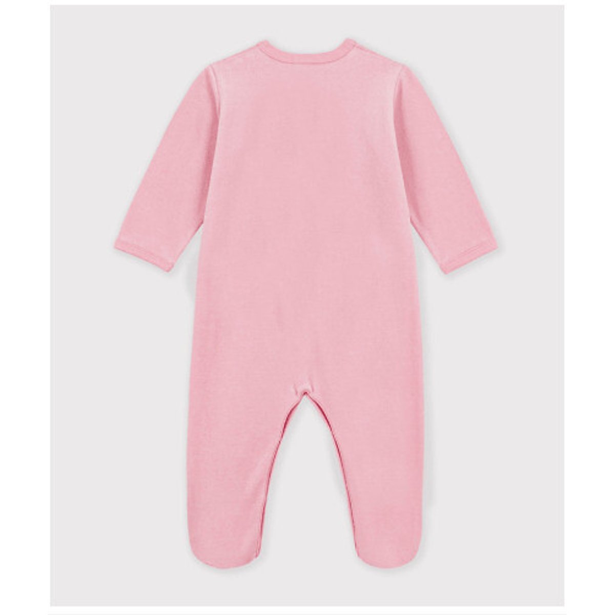 Pyjama avec pieds en velours rose, PETIT BATEAU