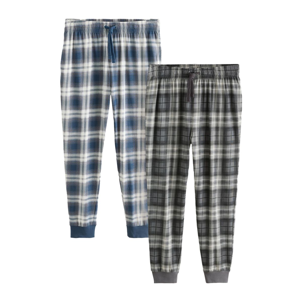Bas de pyjama en jersey coton, lot 2 bleu/gris, NEXT