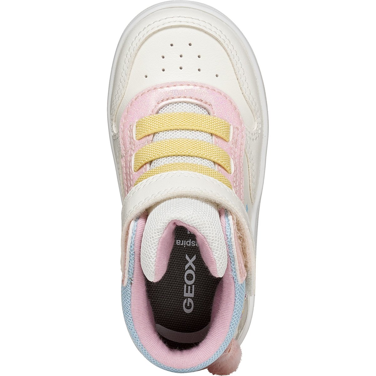 Baskets  B ECLYPER blanc/rose, GEOX