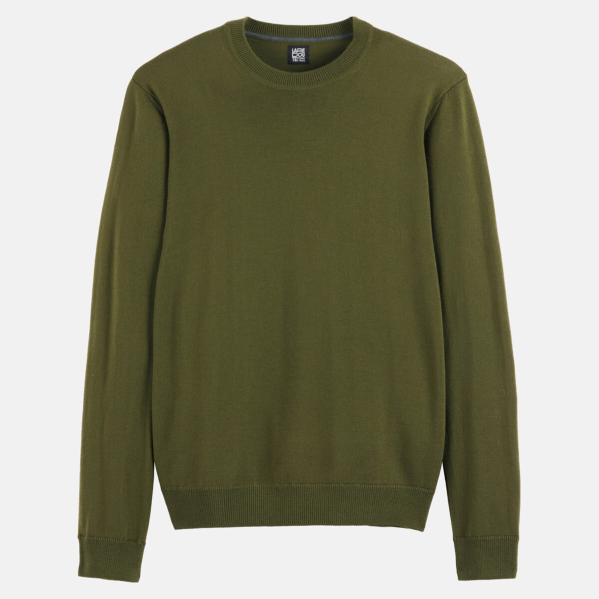 Jersey de lana merino Signature BASTIEN caqui, LA REDOUTE COLLECTIONS