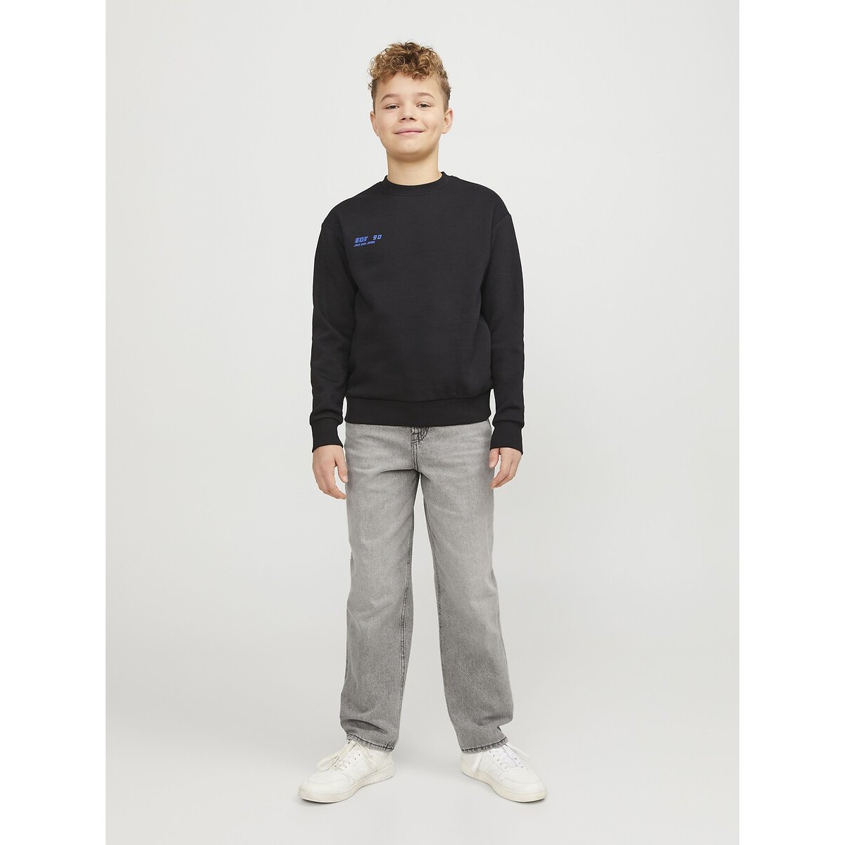 Loose Fit Jeans grey denim, JACK & JONES JUNIOR