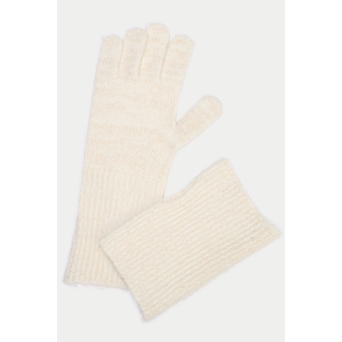 Gants 2-en-1 blanc, CACHE CACHE