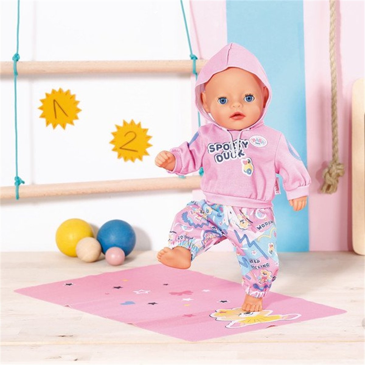 BABY born Kindergarten Tenue de sport pour les poupées de 36cm rose, ZAPF CREATION