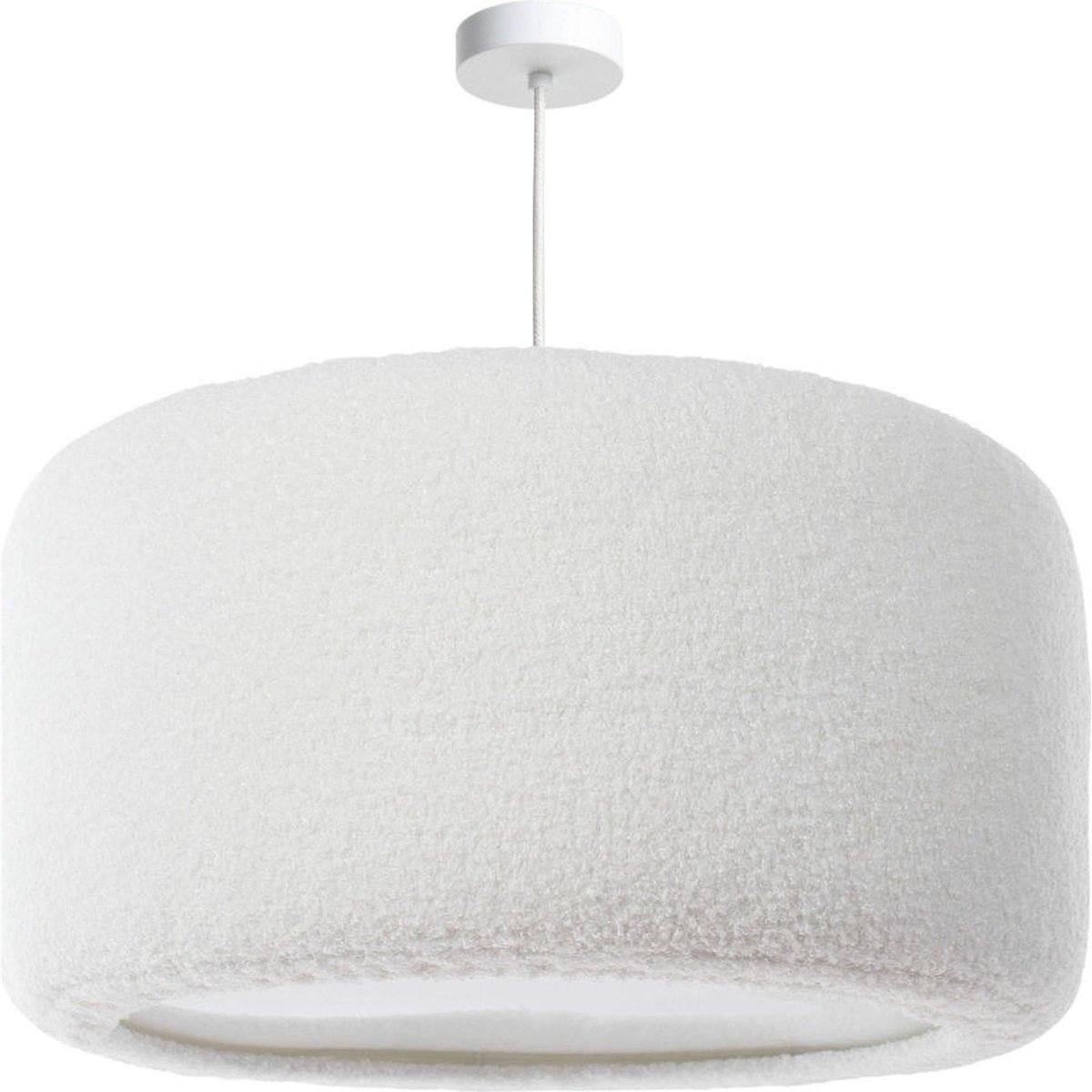Suspension ronde en tissu peluche chambre enfant Cloud blanc nuage doux peluche, BPS KONCEPT