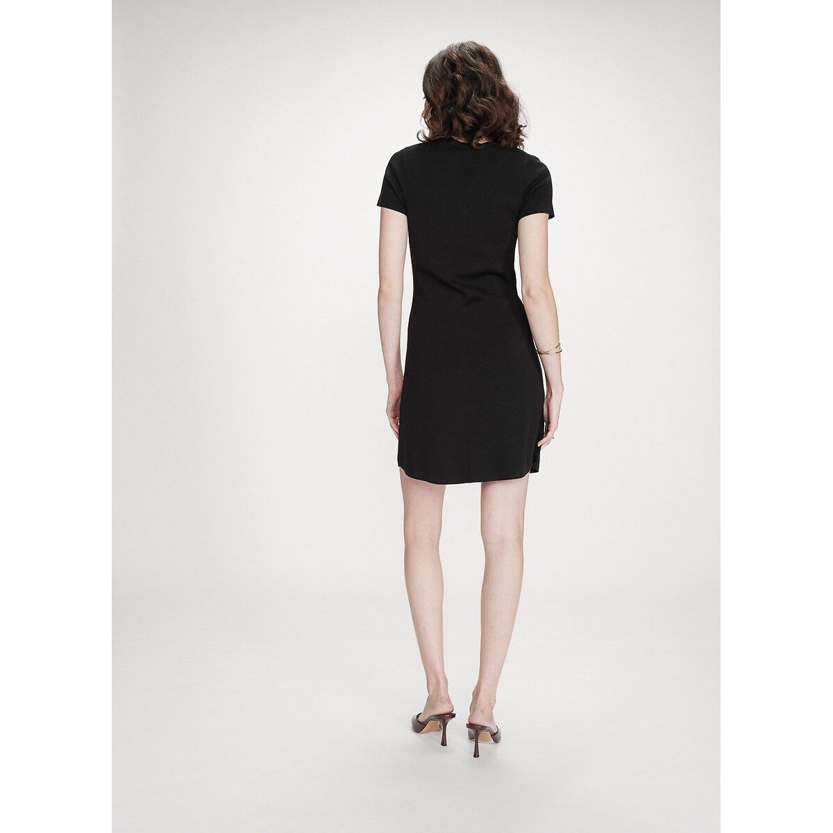 Robe courte en maille VENEZUELA noir, GRACE & MILA