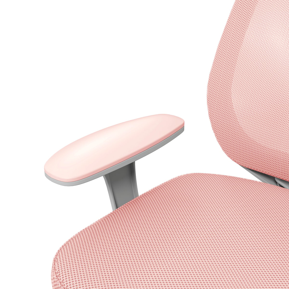 Chaise de bureau Tissu en maille (100% rose, blanc, HOMCOM
