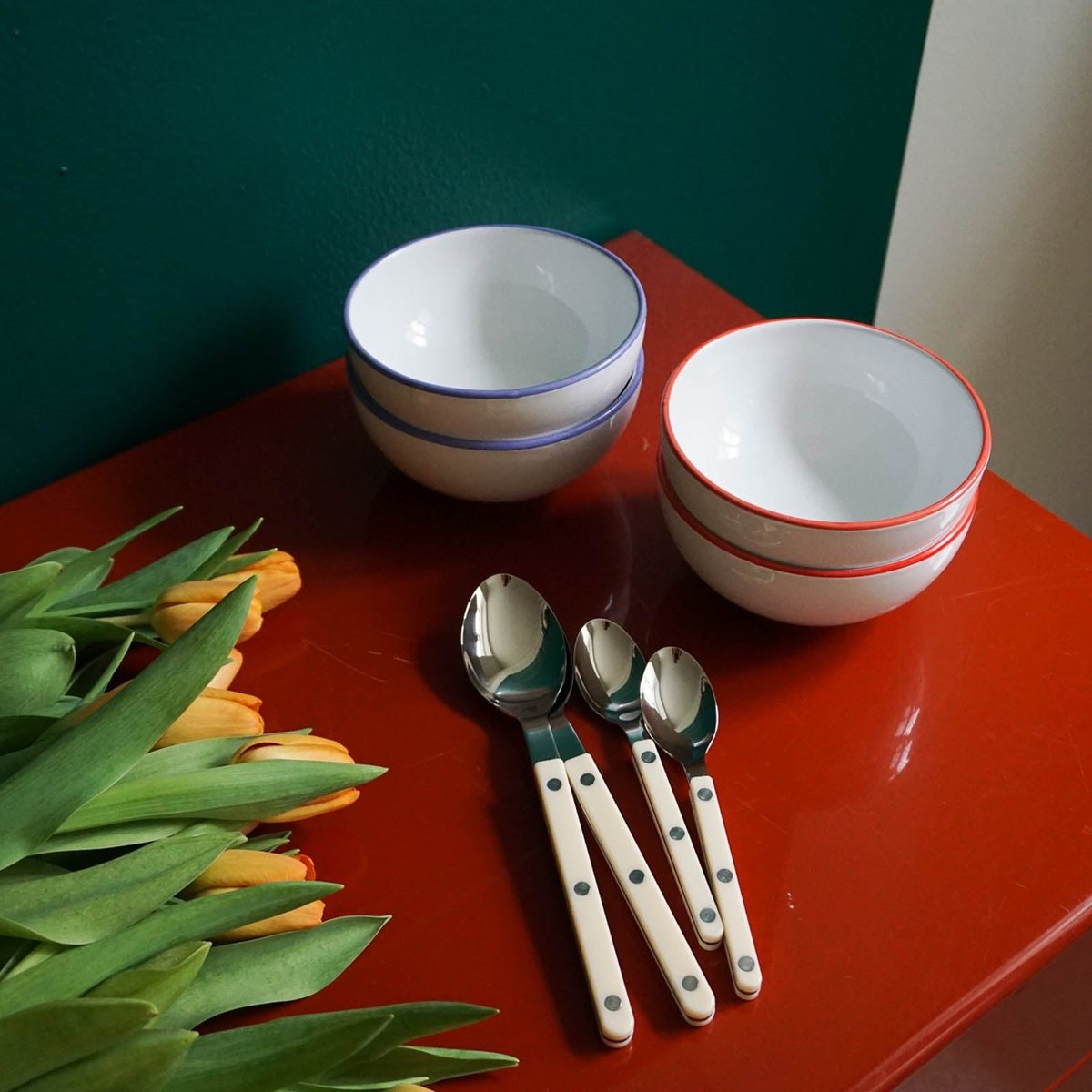 Set de 5 couverts de table, Bistrot ivoire, SABRE