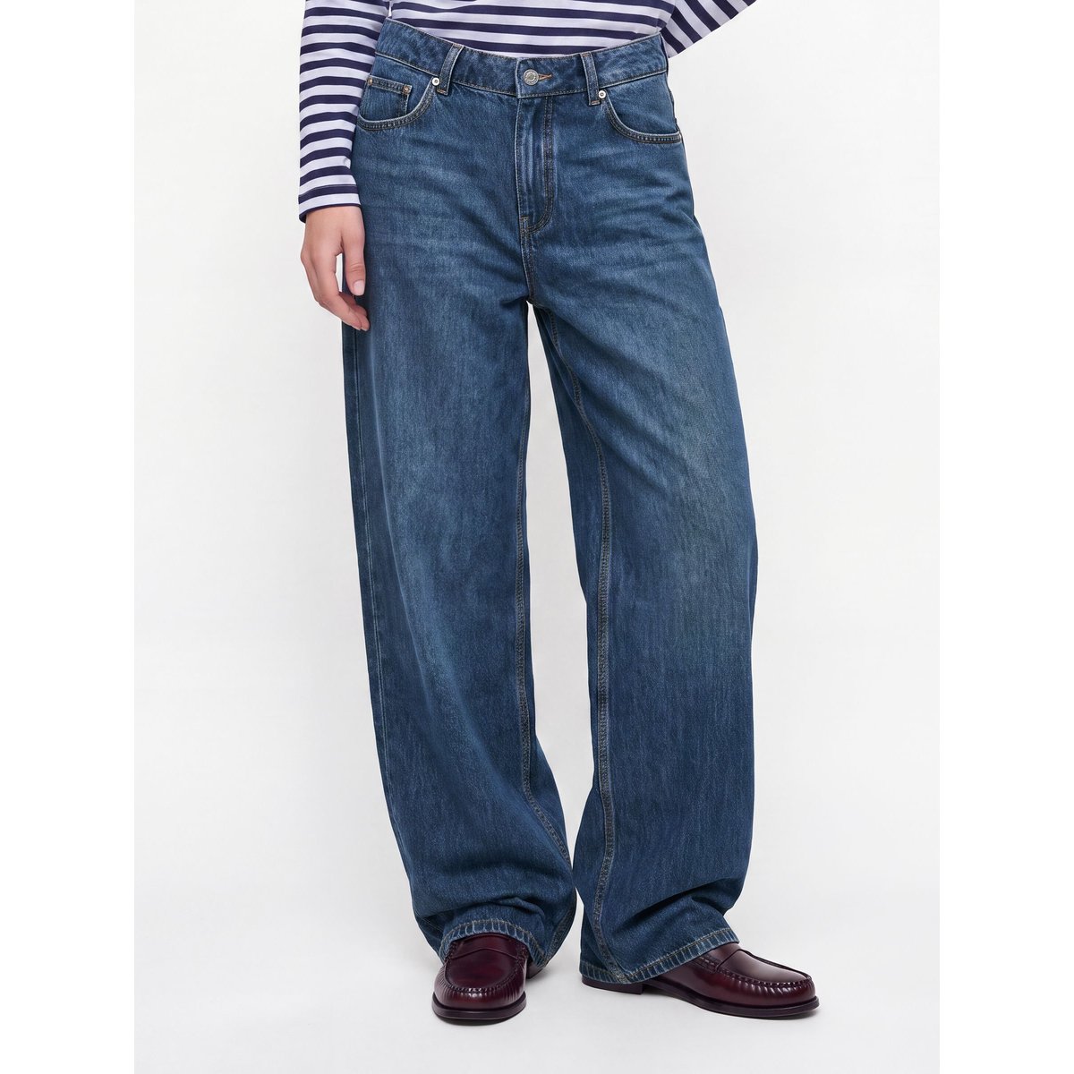Jean À Coupe Large blue denim, JJXX