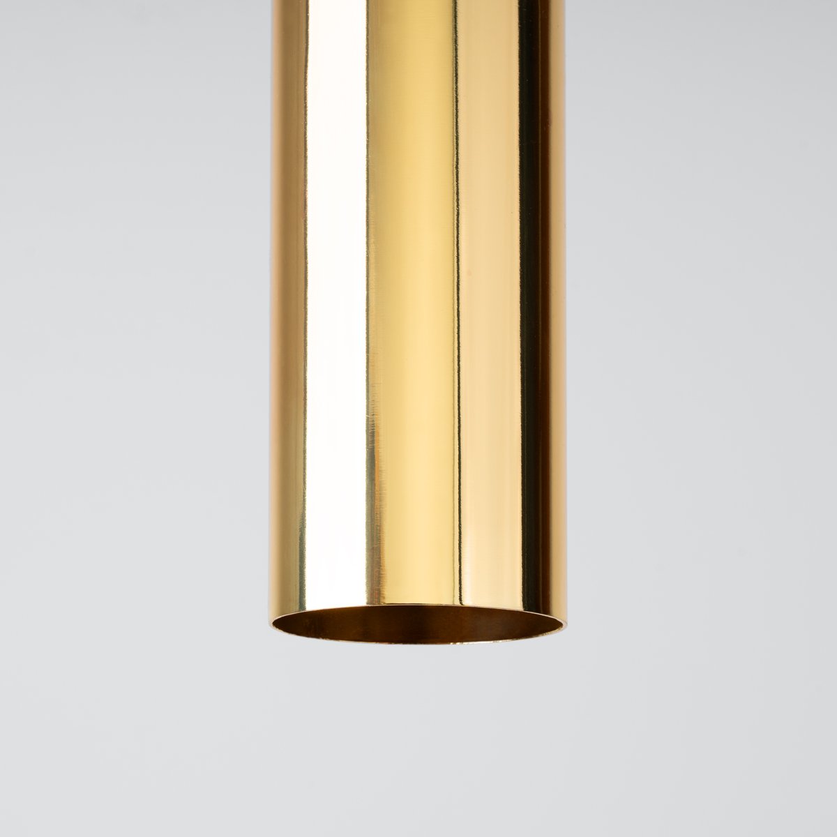 Suspension Acier Éclat Doré GU10 1 Lagos jaune, EDEN