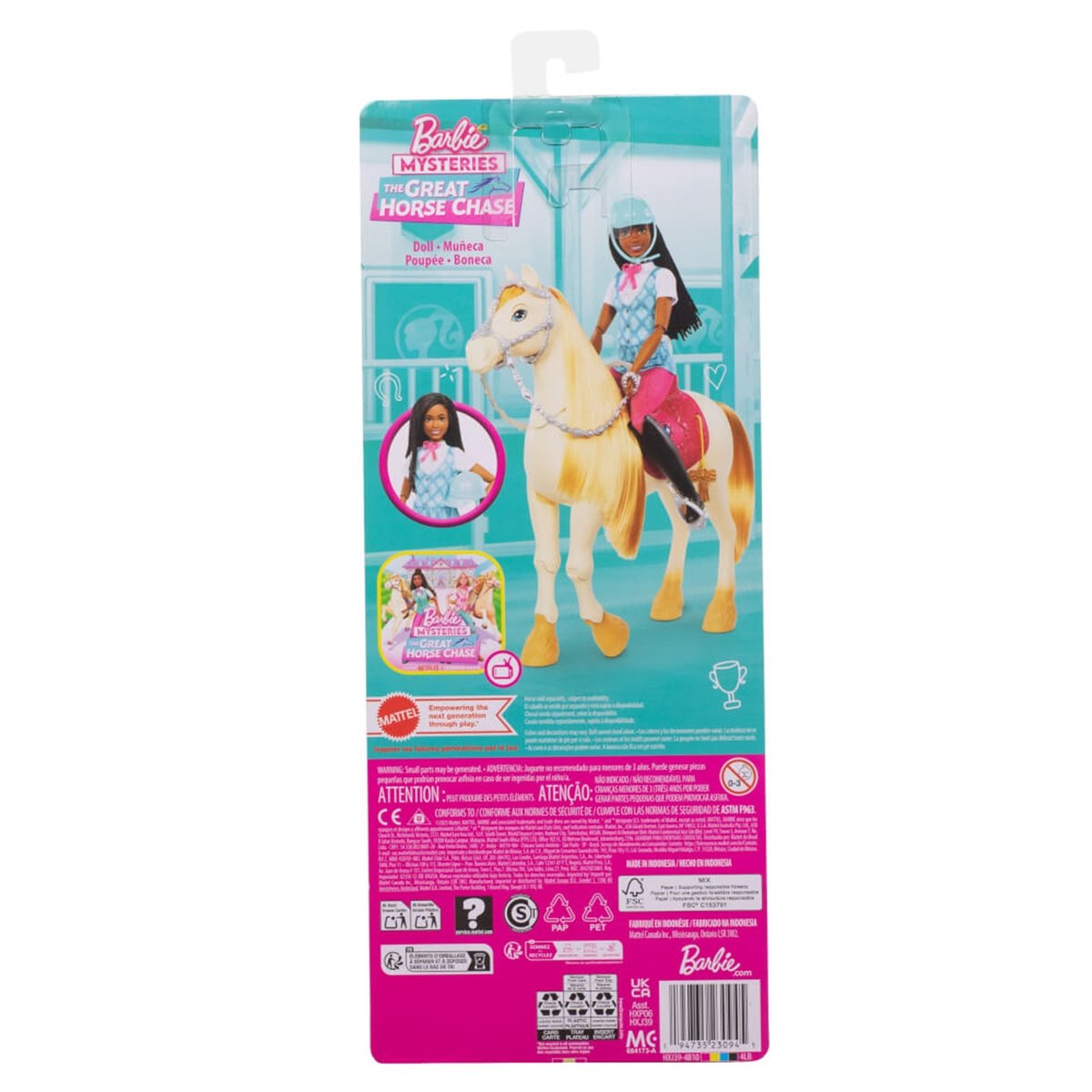 Mysteries Poupée mannequin Brooklyn Cavaliere multicolore, MATTEL