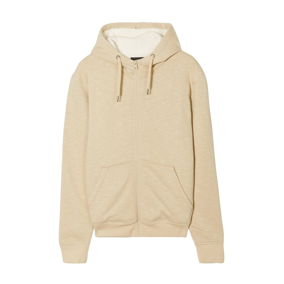 Sweat manches longues zippé beige, BONOBO