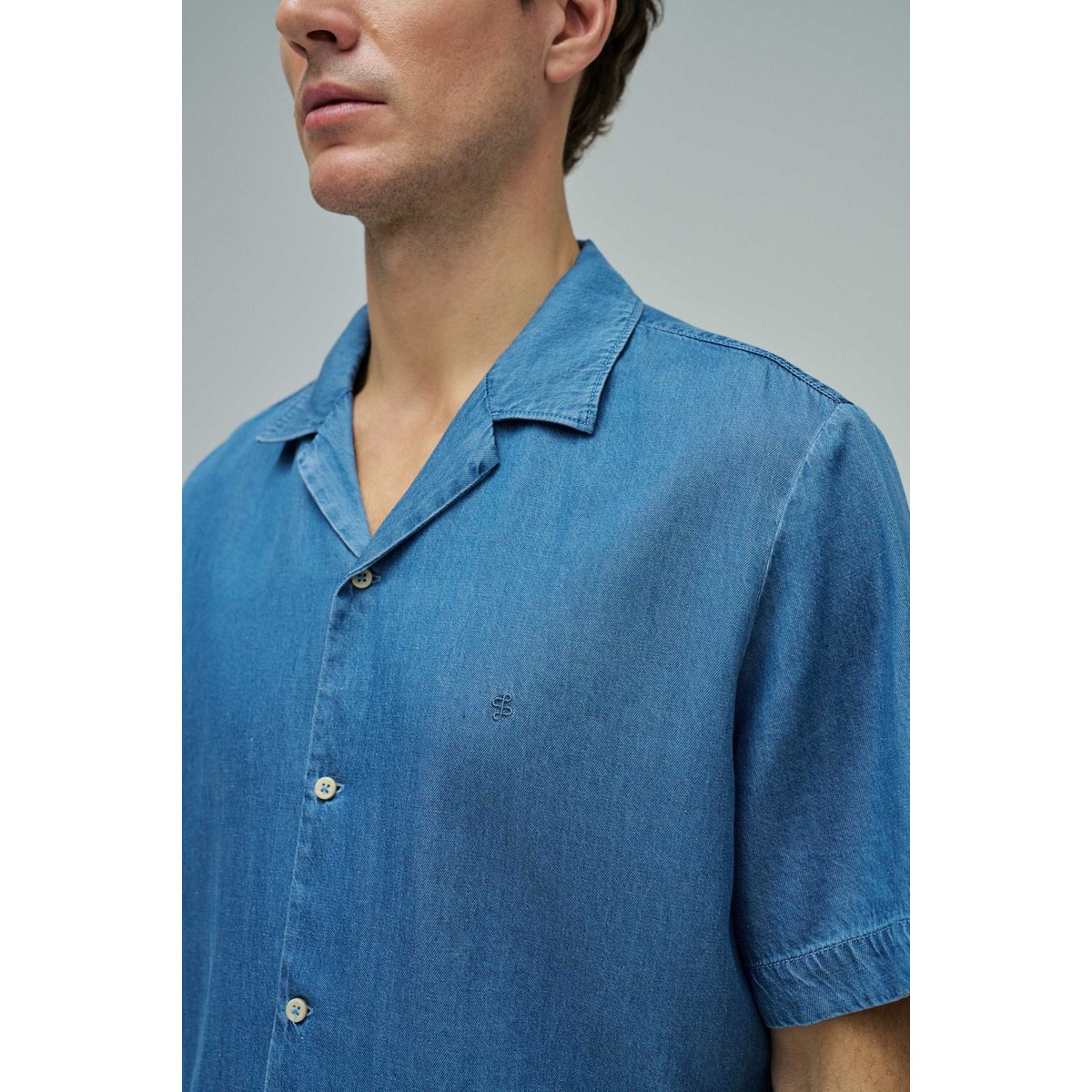 CHEMISE EN DENIM LÉGER bleu turquoise, SALSA JEANS