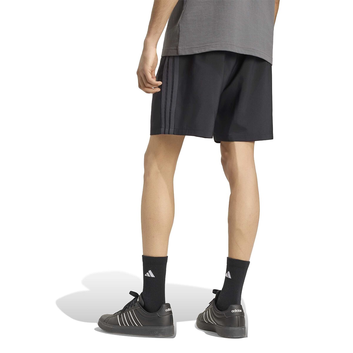 Pantaloncini al ginocchio, ESSENZIALI nero/nero, ADIDAS SPORTSWEAR