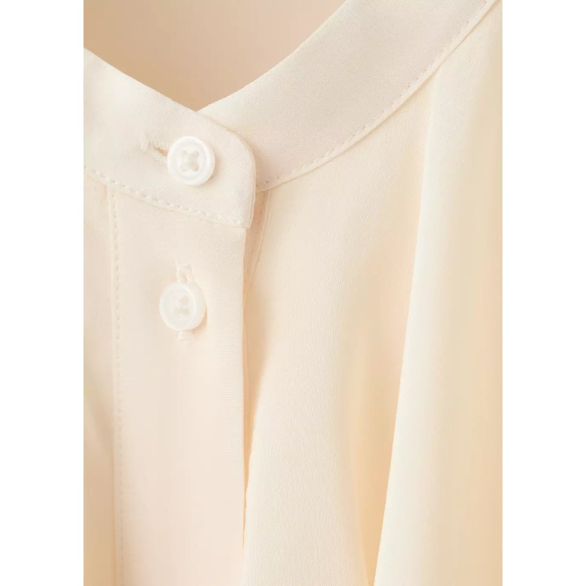 Blouse fluide volants écru, MANGO