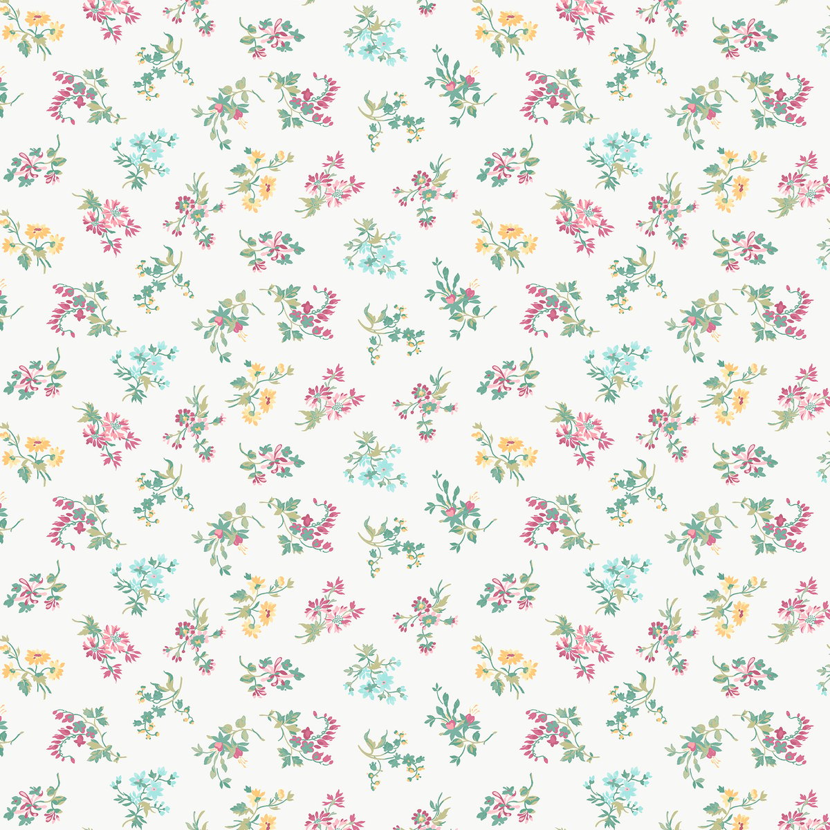 Papier peint Bouquets fleuris Keeleigh Posy multicolore, LAURA ASHLEY