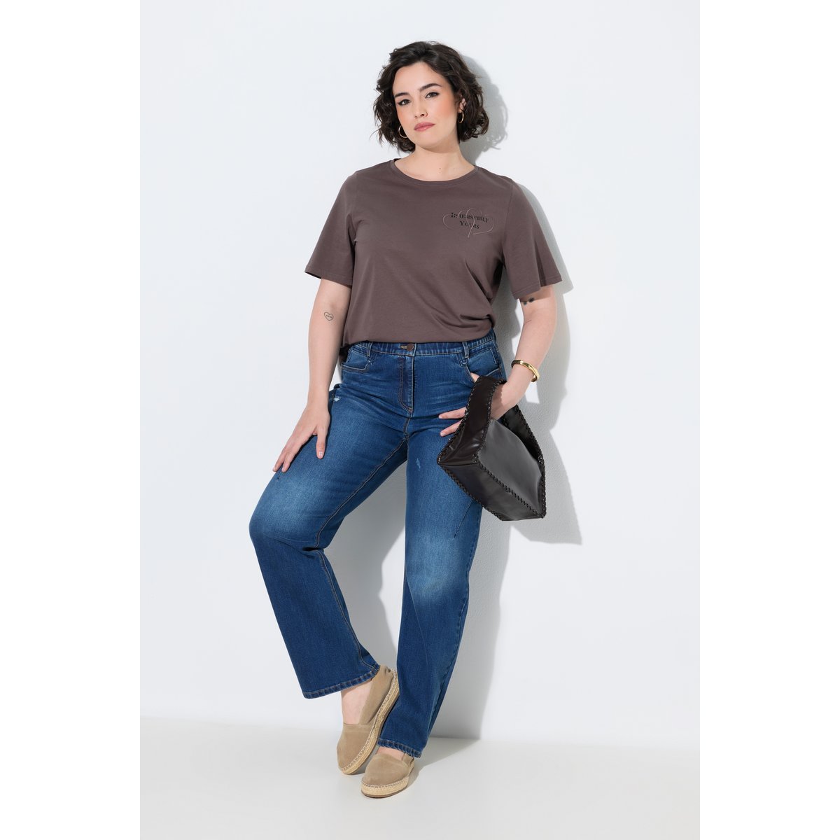 Jean Mandy, détails destroy bleu jean, ULLA POPKEN