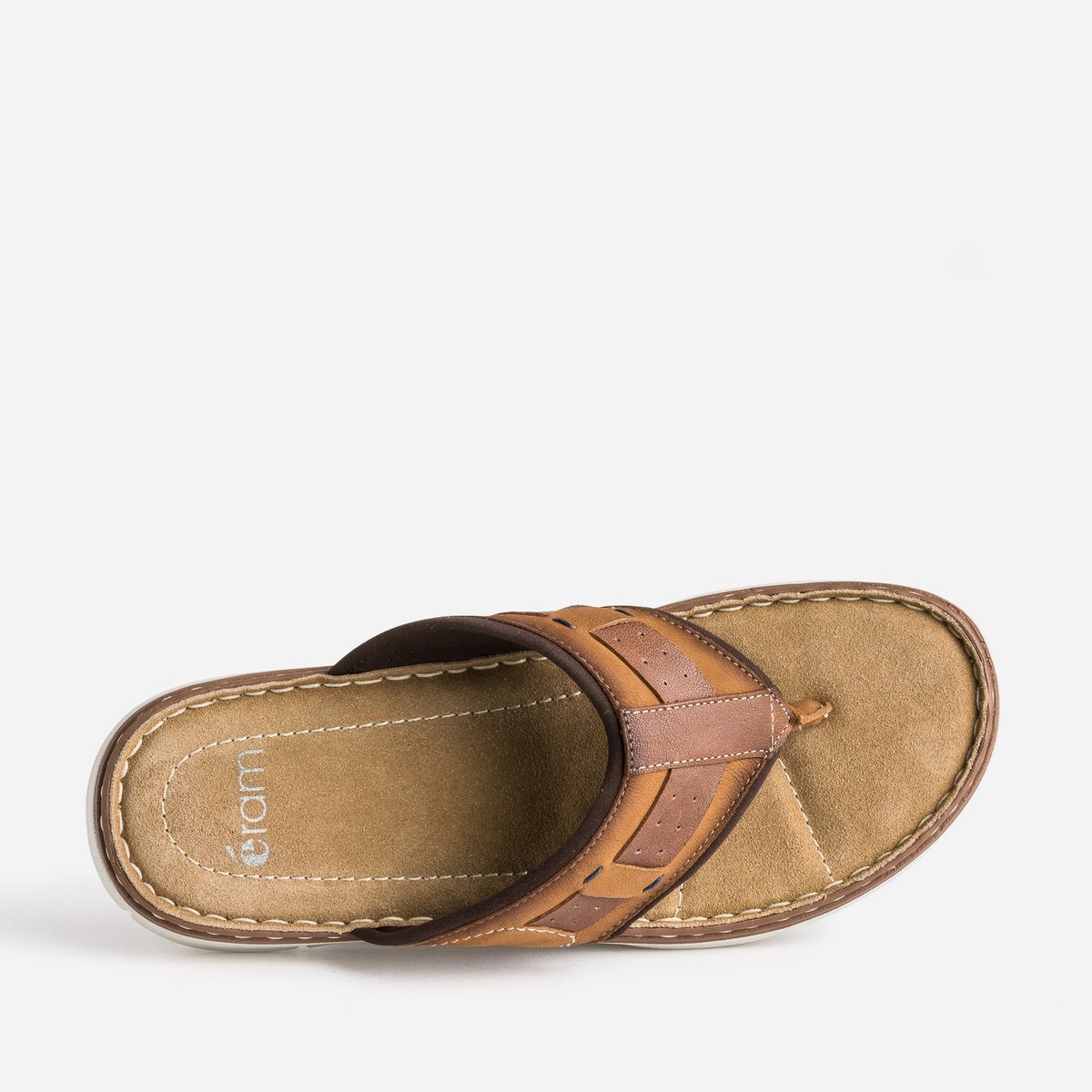 Mule en cuir MAO cognac, ERAM