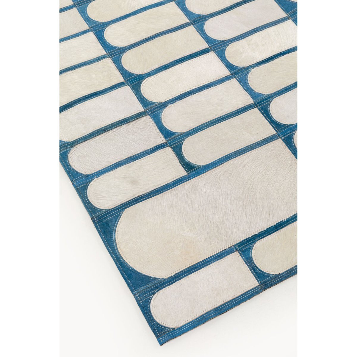 Tapis en cuir, TILE beige, KARE DESIGN
