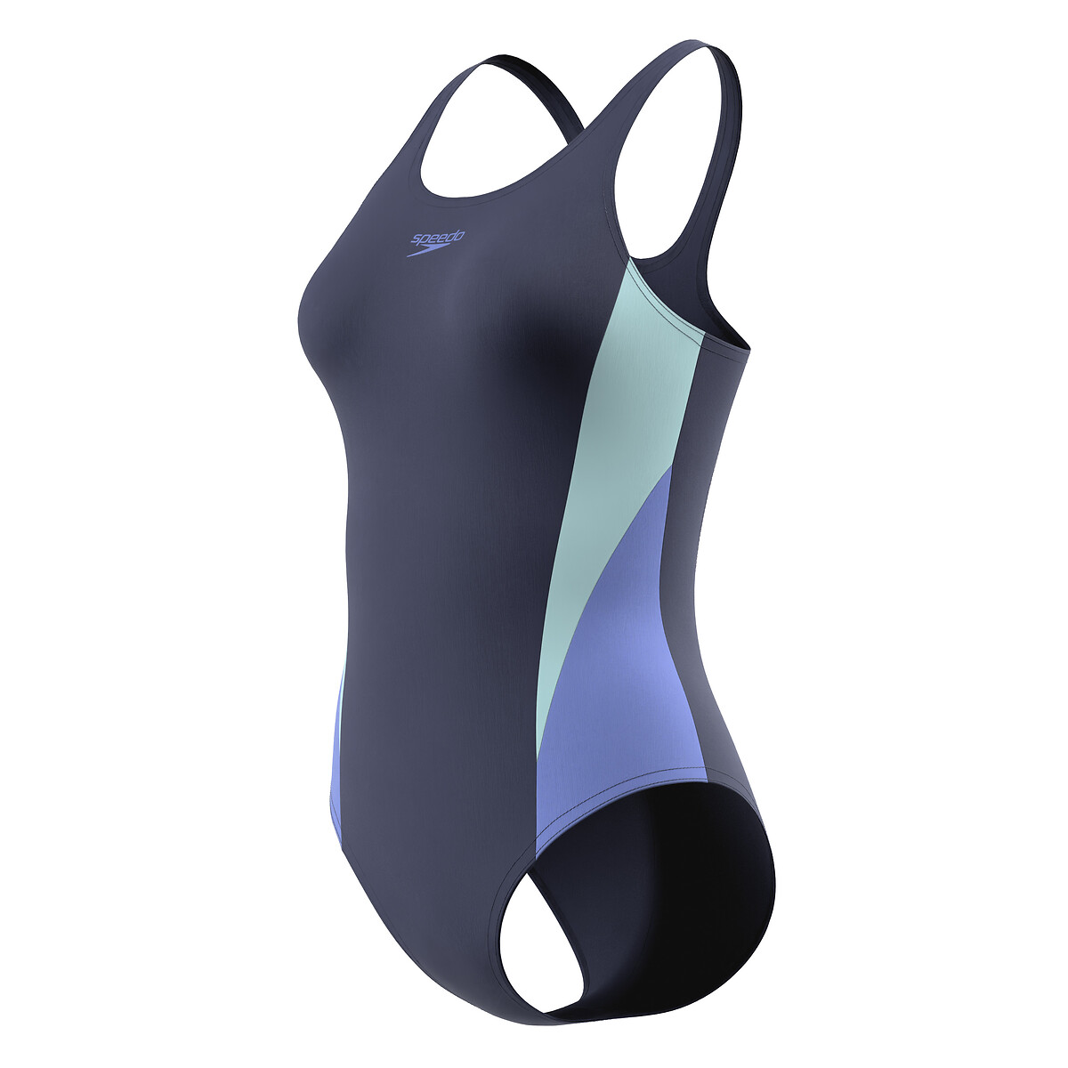 Einteiliger Badeanzug COLORBLOCK dunkelblau, SPEEDO