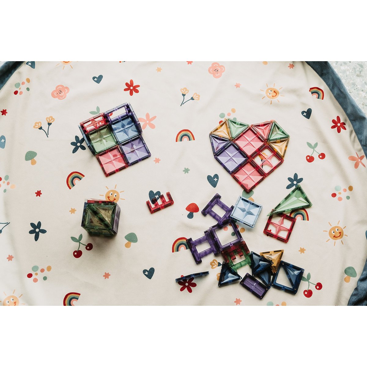 play&go - tapis de jeu & sac à jouets - funny days multicolor, PLAY ET GO