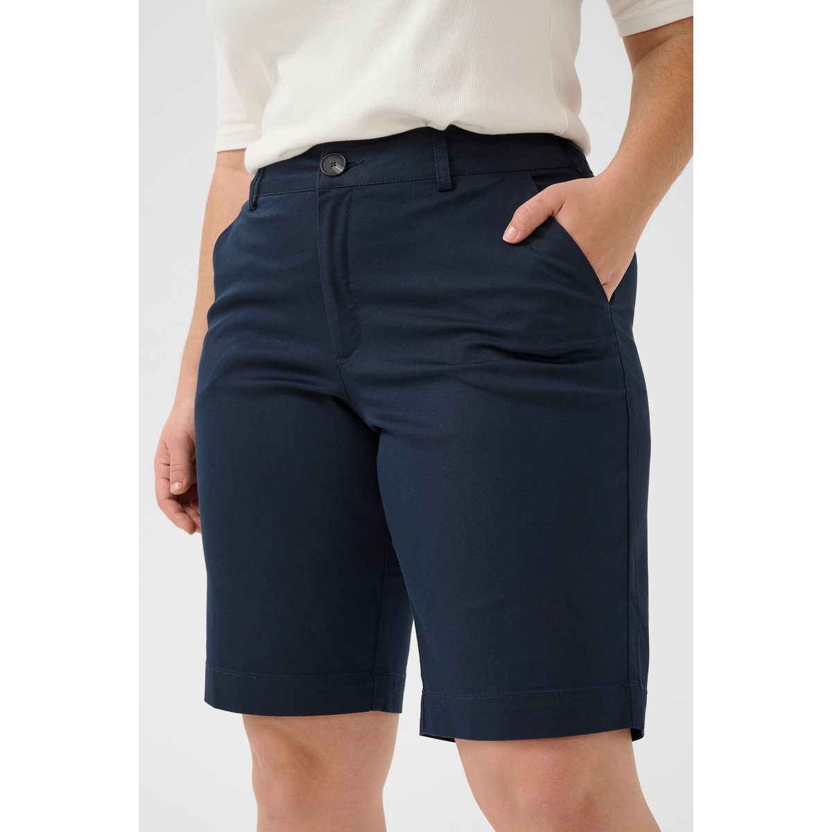 Short de costume bleu midnight marine, KAFFE CURVE