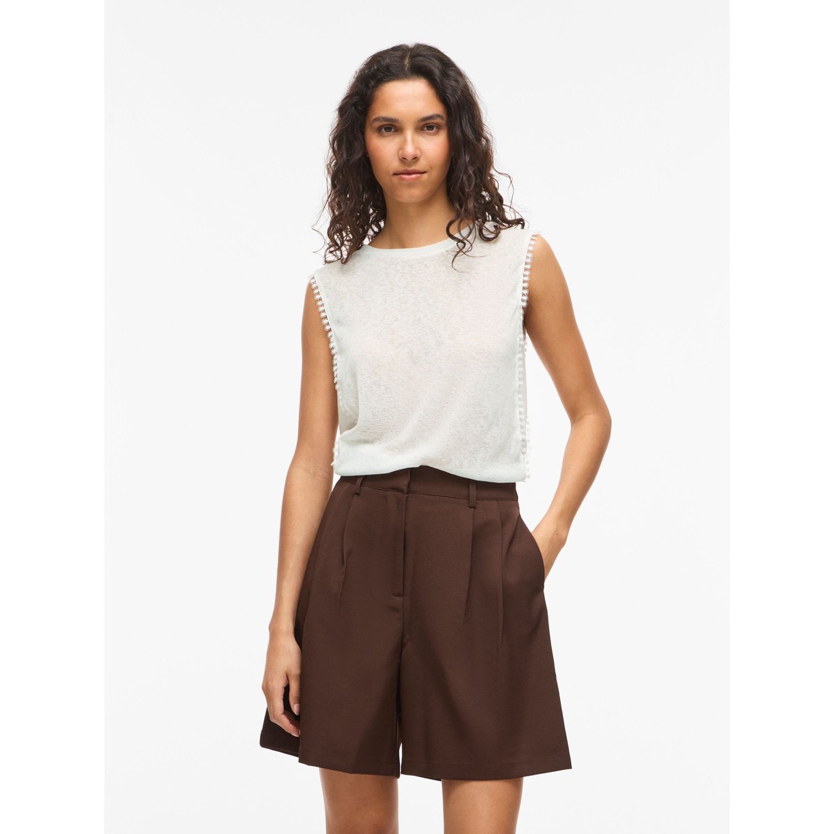 Top Sans Manches blanc - snow white1, VILA