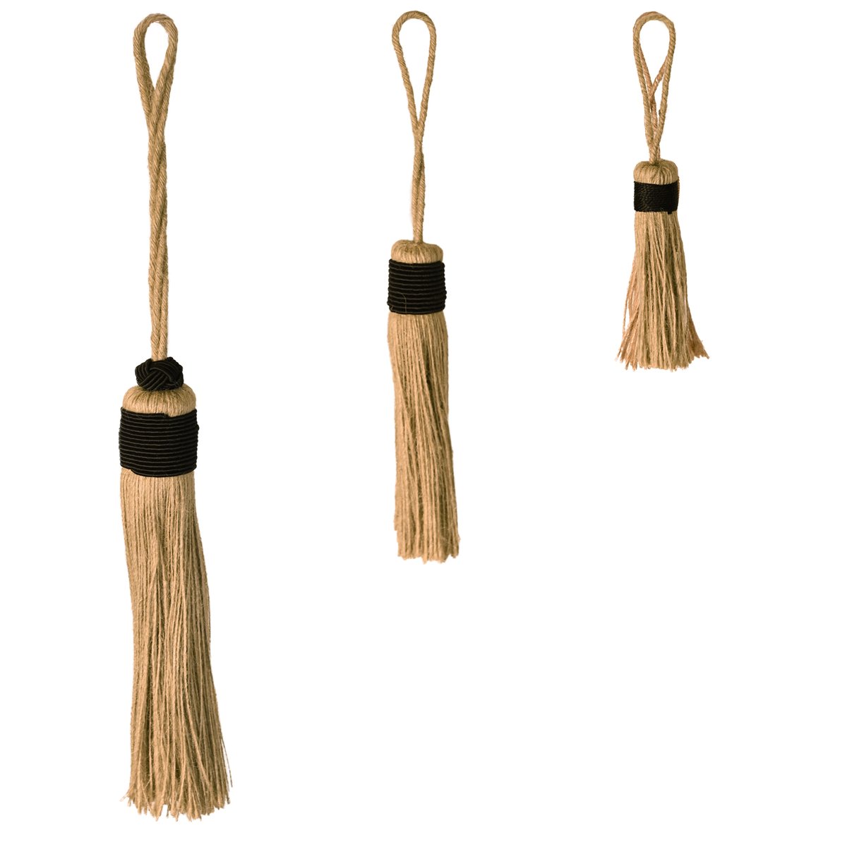 Embrasse pompon naturel -  LOJI noir, HOME MAISON