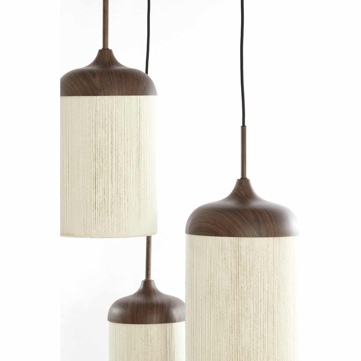 Lampe Suspendue Métal DANIALO marron foncé, LIGHT & LIVING