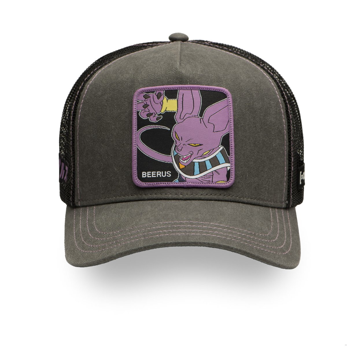 Casquette trucker Dragon Ball Super gris anthracite/violet, CAPSLAB
