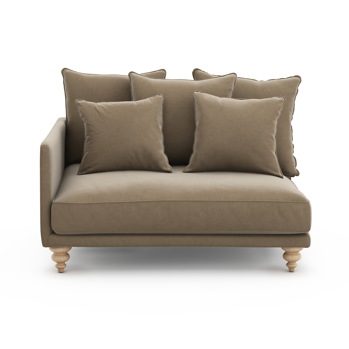 Sofa-Element Lazare, Samt senfgelb, AM.PM