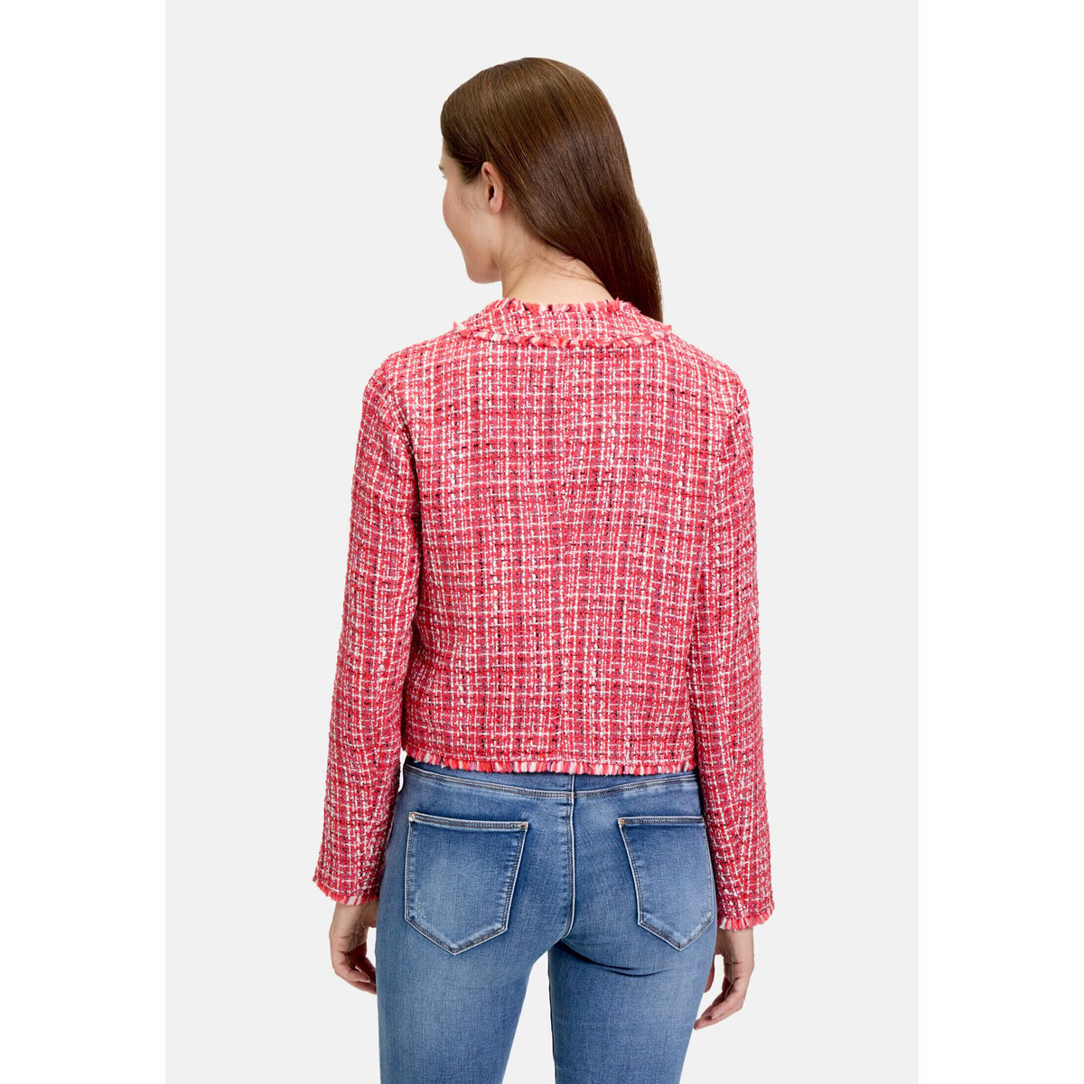 Veste blazer à franges red/pink, BETTY BARCLAY