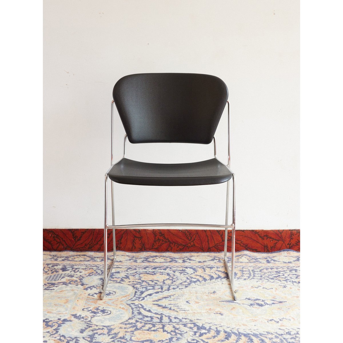 Lot de 4 chaises Perry en chrome Alma N°2087 - Bon état gris, DEBONGOUT