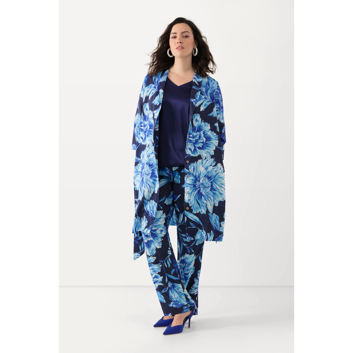 Veste à coupe plus longue et ouverte bleu encre, ULLA POPKEN