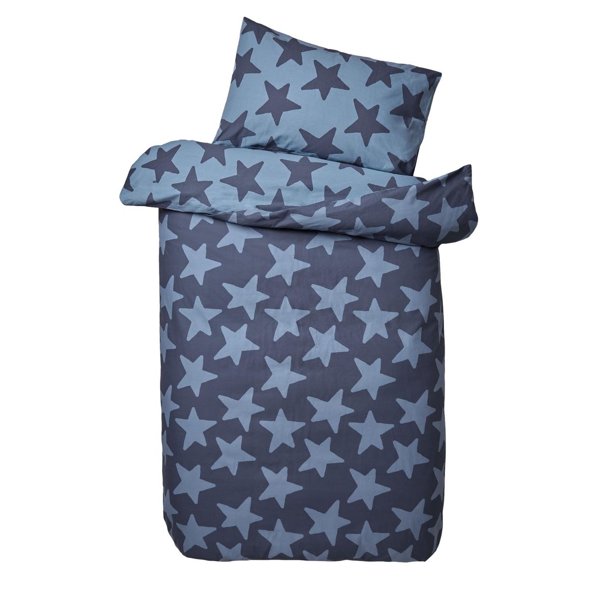 Housse de couette en coton imprimée étoiles de la marine, NEXT