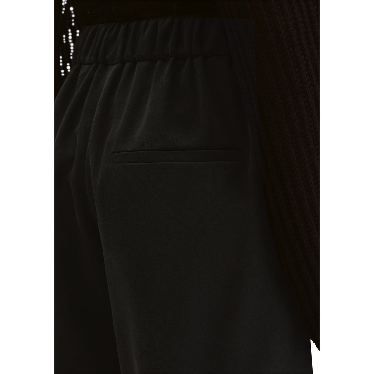 Short pull-on droit en TENCEL™ Lyocell noir, MARC O'POLO