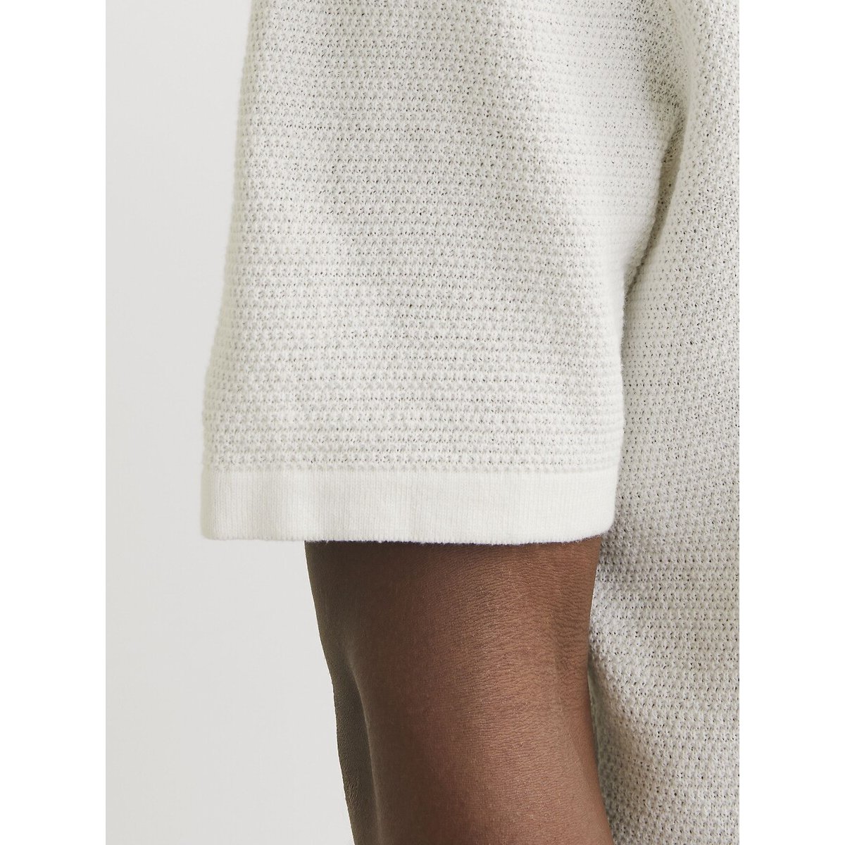 Polo manches courtes Relaxed Fit crème, JACK & JONES