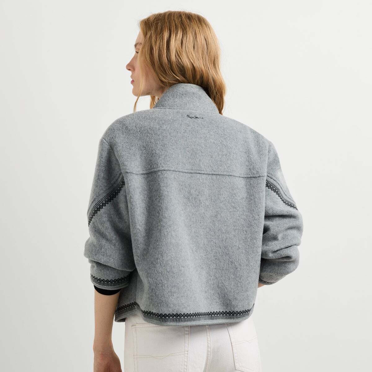Veste Avec Détails Brodés gris chine, PEPE JEANS