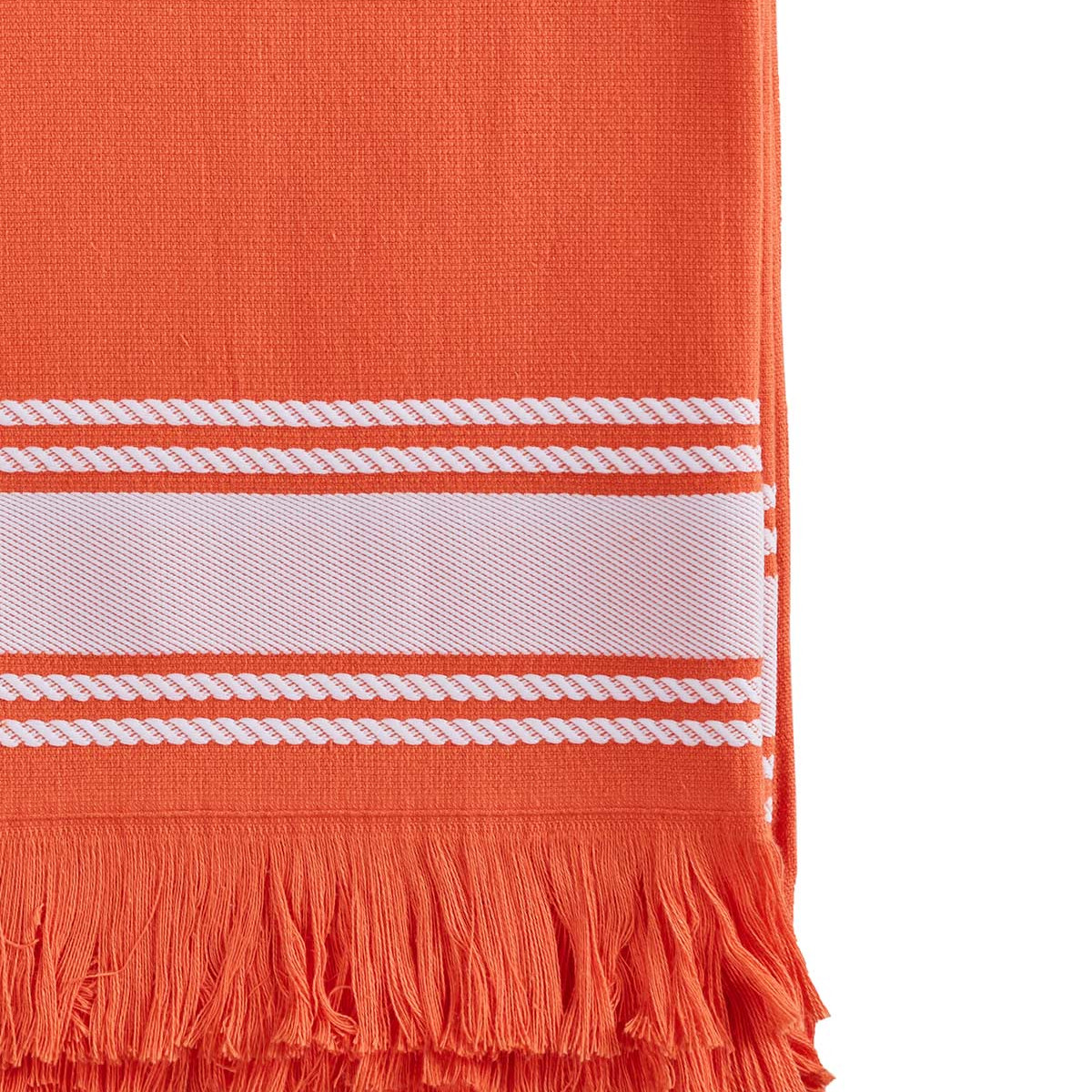Fouta / Serviette de plage 100x180 cm BAHAMAS corail, SENSEI MAISON