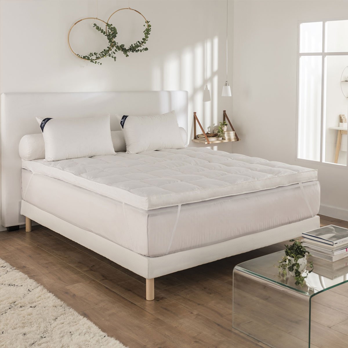 Surconfort de matelas Dourêve - 10% duvet canard blanc, DROUAULT
