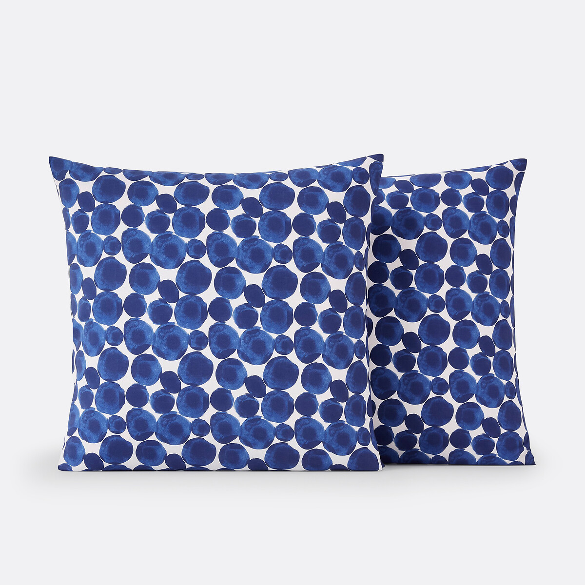 Taie pur coton, Glenans bleu/blanc, LA REDOUTE INTERIEURS