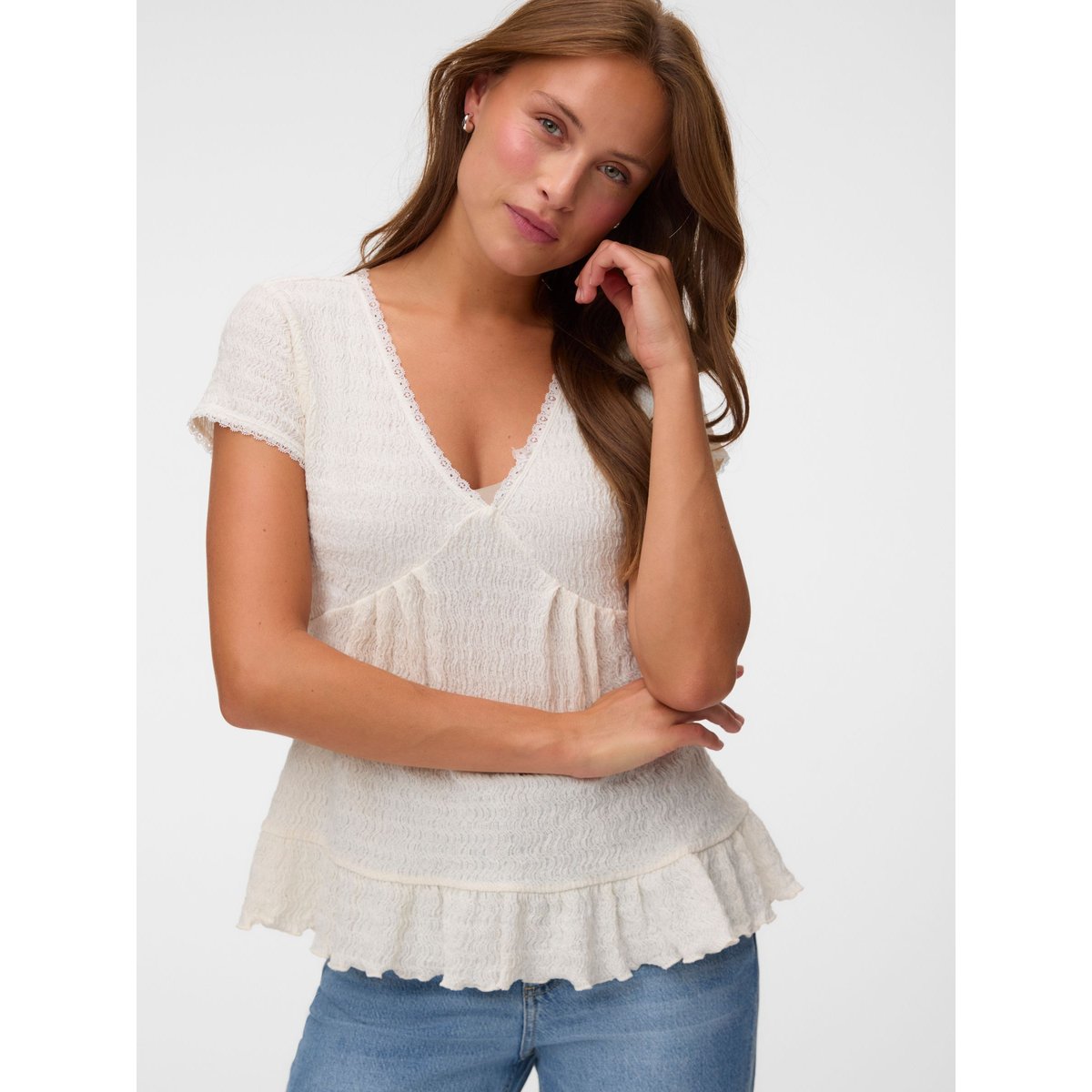 Blouse whisper white, VERO MODA