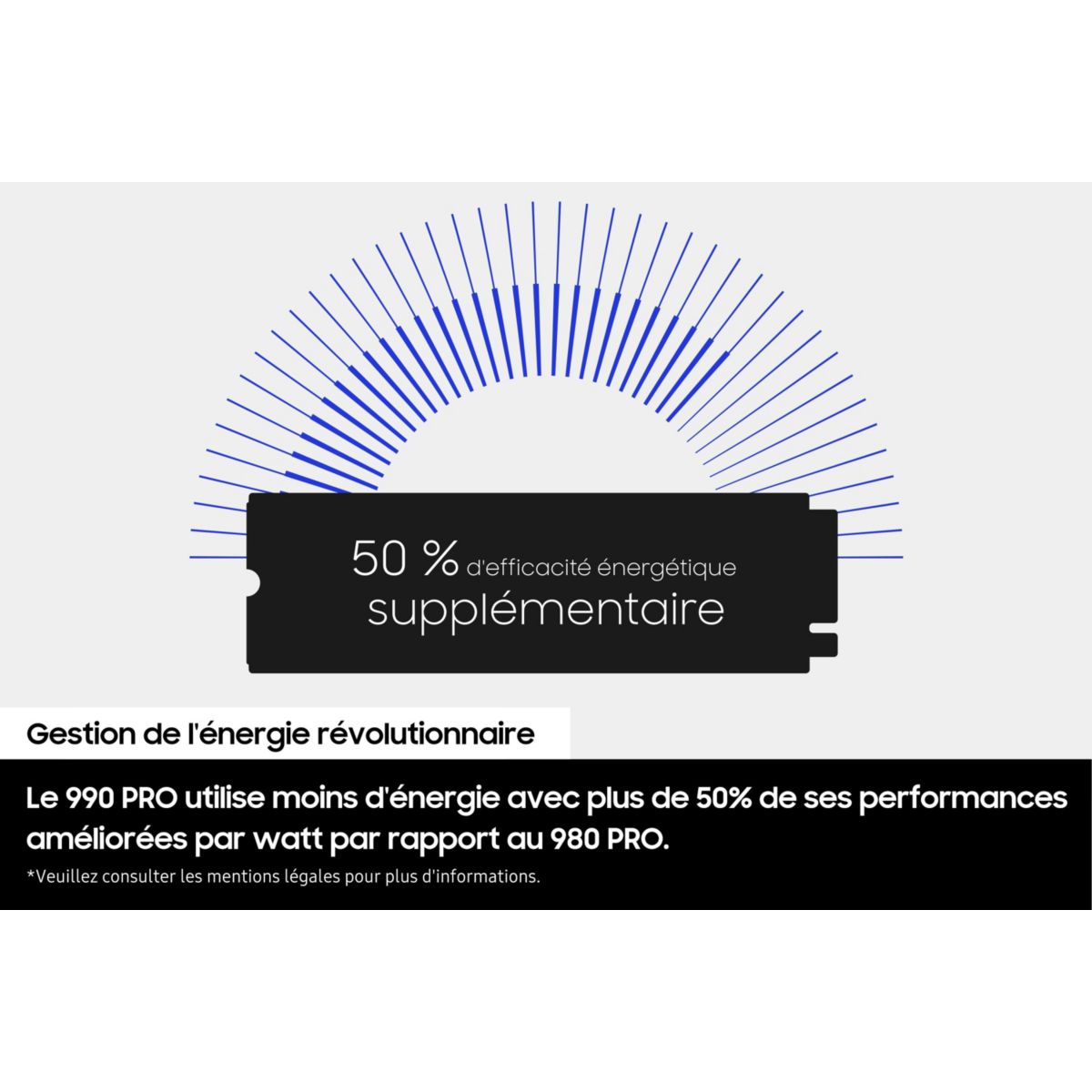 Disque SSD interne 1To 990 Pro avec dissipateur pour PS5 couleur unique, SAMSUNG