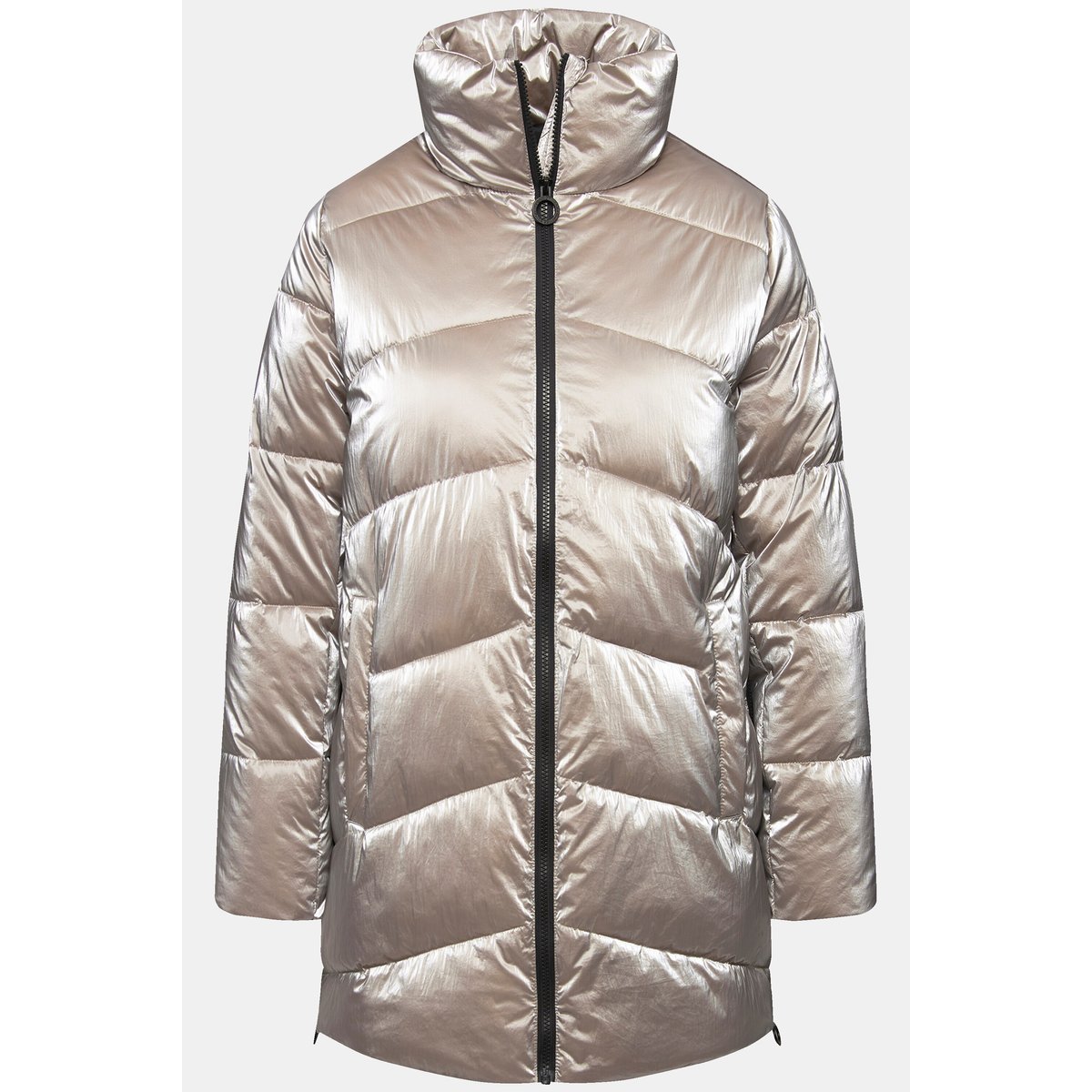 Veste matelassée longue argent, ULLA POPKEN