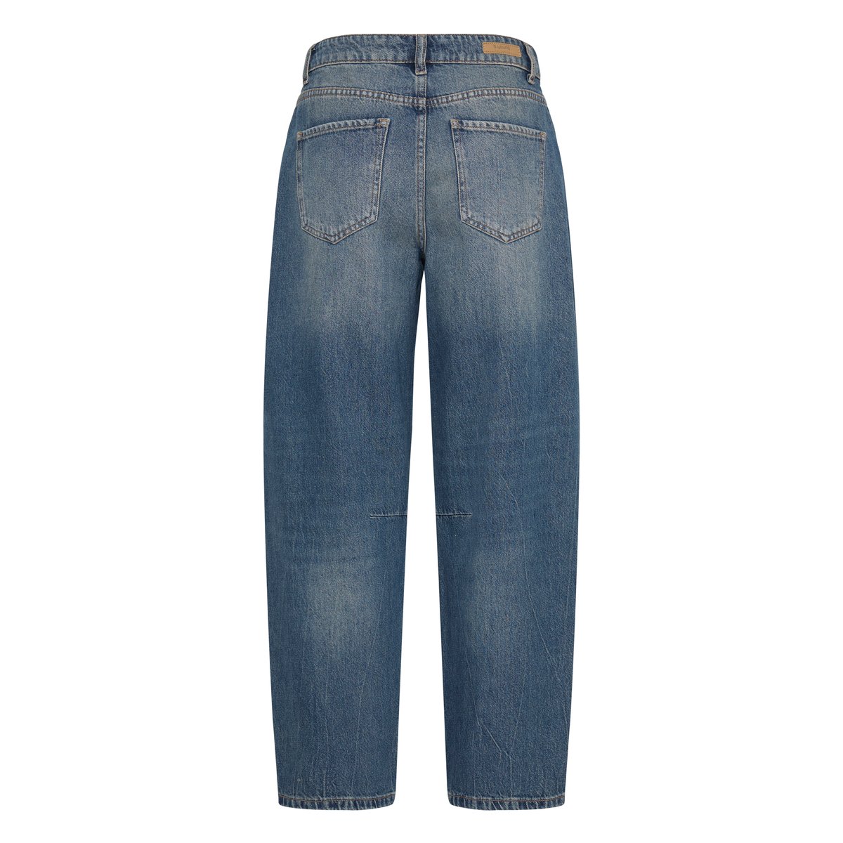 Jean large barrel bleu mid blue denim, B.YOUNG